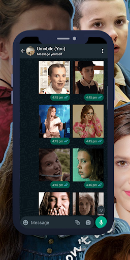 Millie Bobby Brown GIF Sticker Screen 2
