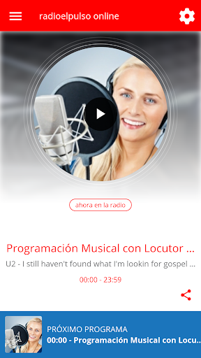 Android application radioelpulso online screenshort