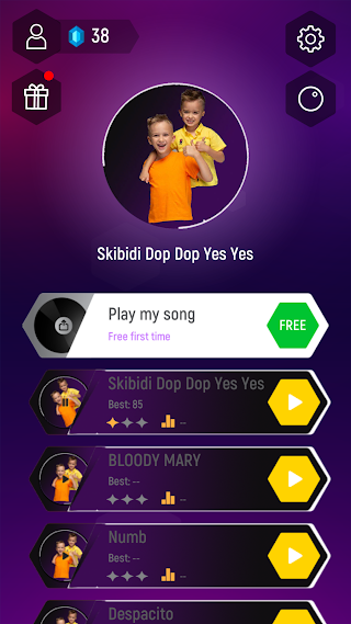 Vlad and Niki - Tiles Hop - Screenshot 2
