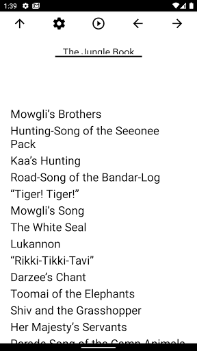 Android application Book, The Jungle Book screenshort