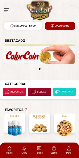 Android application Pizza Color App screenshort