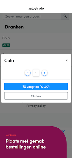 Android application Autostrade screenshort