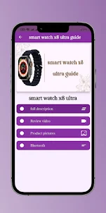 smart watch x8 ultra guide