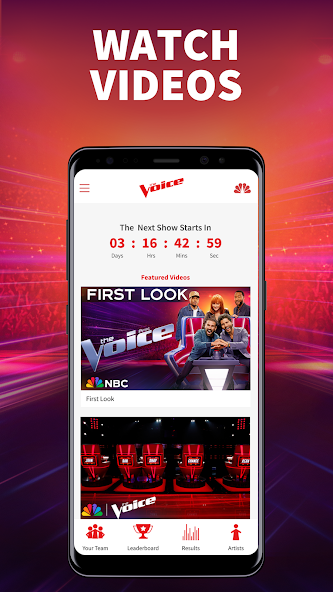 The Voice Official App on NBC banner