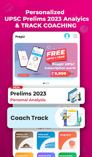 Android application Prepu - UPSC Prelims Test App screenshort