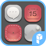 Silver And Red Icon Pack icon