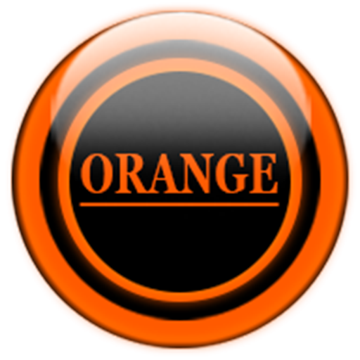 Orange Glass Orb Icon Pack logo