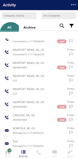 Ruby 2.0 Virtual Receptionists Screen 2