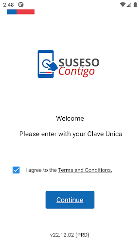 Android application Suseso Contigo screenshort