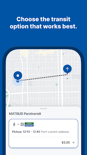 Screenshot of MATBUS Paratransit