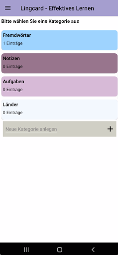 Android application LingCard screenshort