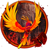3d Fire phoenix theme icon