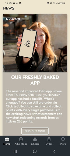 Android application Ole & Steen screenshort