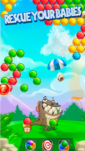 Android application Dino Pop Bubble Shooter Arcade screenshort