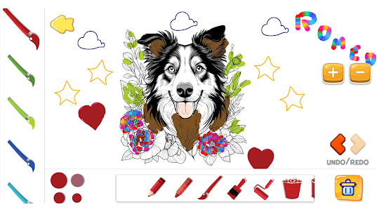 Border Collie Lovely Coloring