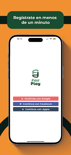 Android application FairPlay App - Deportistas screenshort