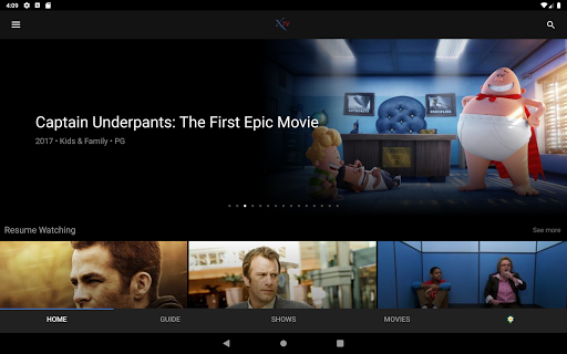 Screenshot of X TV