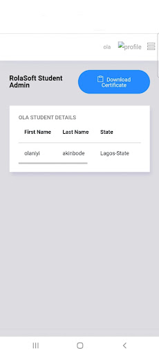 RolaSoft Student Screen 2