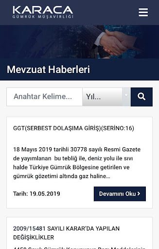 Karaca Gümrük Müşavirliği Screen 3