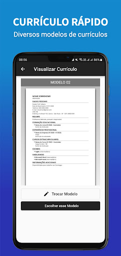 Currículo Rápido PDF Screen 3
