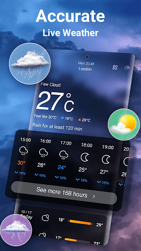 Android application Weather Forecast - Live Radar screenshort