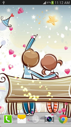 Android application Love Live Wallpaper screenshort