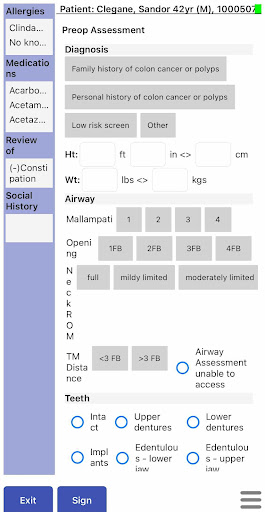 MyAims app Screen 2