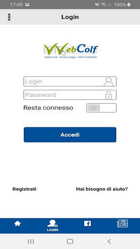 Android application Webcolf screenshort