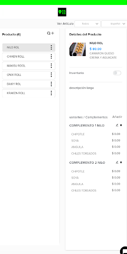 Android application Paks Negocios screenshort