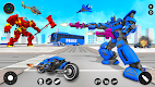 screenshot of Police Bus Robot Bike Games
