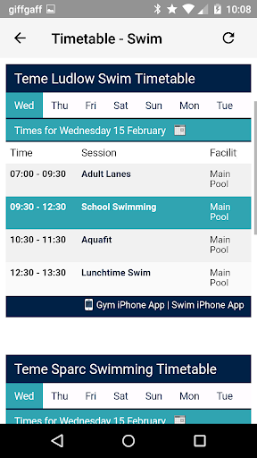 Android application Teme Leisure screenshort