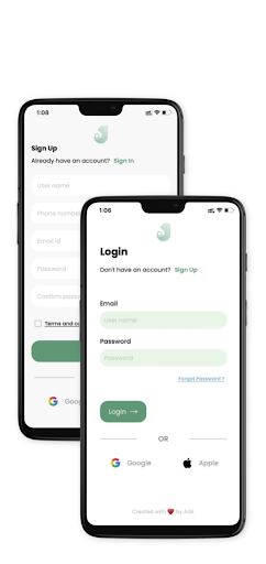 Android application Jurni screenshort
