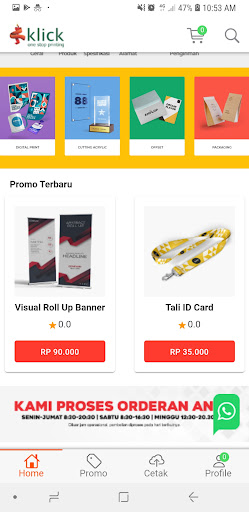 Cetak Online Klick Screen 3