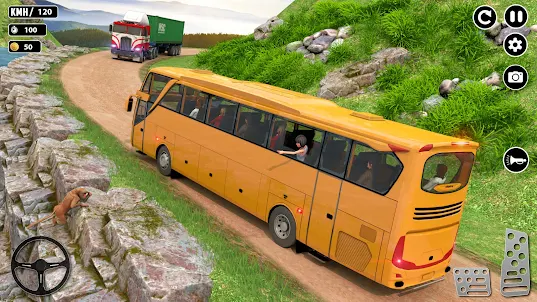Offroad Snow Bus Driving Games