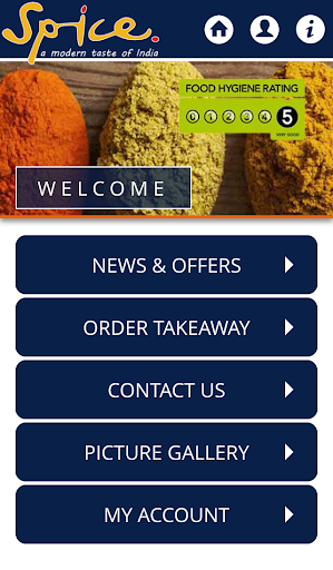 Android application Spice Takeaway Nottingham screenshort