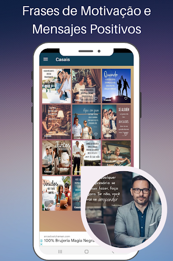 Android application Mentes Positivas em Português screenshort