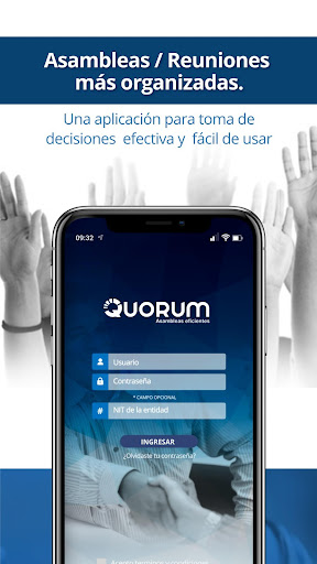 Android application Quorum App screenshort
