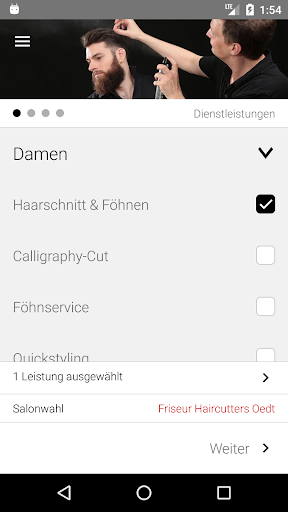 Haircutters Hair Style Screen 2
