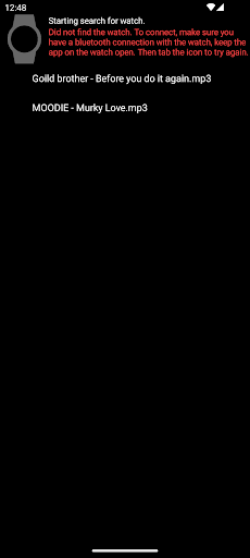Wear Music Player Screen 3
