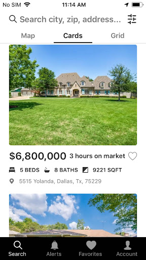 Dallas Home Finder Screen 2