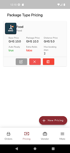 Kaya Vendor Screen 2