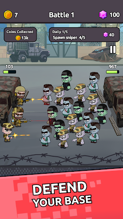 Game screenshot Zombie Warriors: Base Defense mod apk
