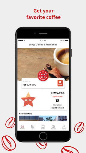 Android application Senja Coffee & Memories screenshort