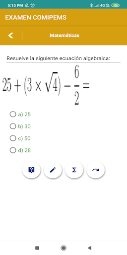 Examen Comipems 2024 Screen 3