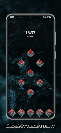 Android application Christmas Frost Icons screenshort