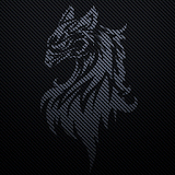 Dark Carbon fiber Dragon icon