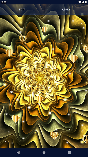 Gold Hearts 4K Wallpaper