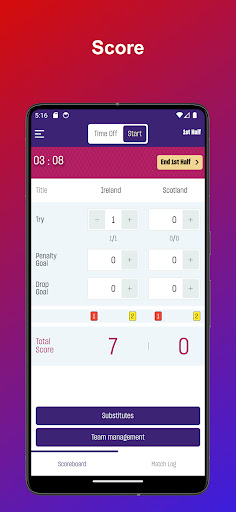 Anyscor Scoring App Screen 2