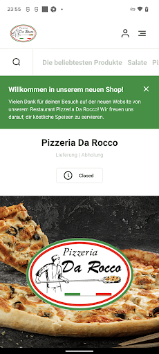 Android application Pizzeria Da Rocco DE screenshort
