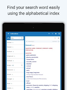 Oxford Collocations Dictionary Ekran görüntüsü